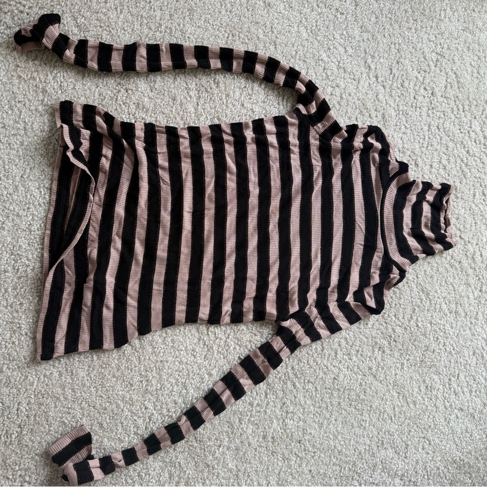 Striped turtleneck long sleeves